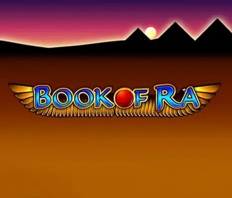 Book of Ra slot logo by Greentube at Dragon Casino
