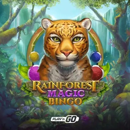 Play the Rainforest Magic Bingo slot by Play'n GO on Dragon Casino