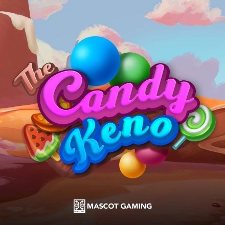 The Candy Keno slot logo by Mascot Gaming at Dragon Casino